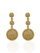 Brinco Semi Joia Círculos Cravejado em Zircônia