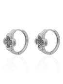 Brinco Folheado a Ouro 18k e Prata Argola Inspiração Vg Cravejada