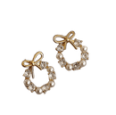 Brinco Laço Prata 925 com Pérola e Zircônia – Hipoalergênico