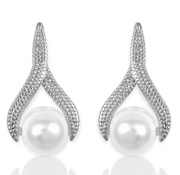 Brinco de Pérola Clássico Feminino em Aço Inox – Elegante, Durável e Antialérgico