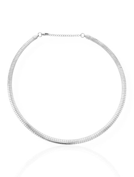 Choker de Aço Inoxidavel Folheado a Ouro 18k e Prata Fita Aro G