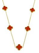 Colar Aço Inoxidável Folheado a Ouro 18k Inspiração Vg. Resinado